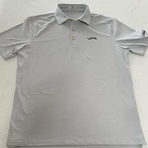 Sun Day Red Men's Light Gray Performance Polo Shirt NWOT Small Golf